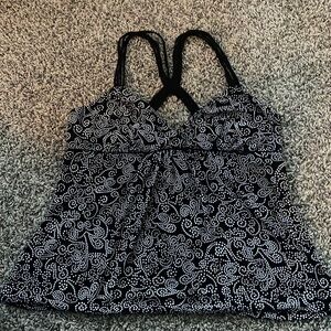 Studio Donatello Black Top Short Sleep-ware swirls